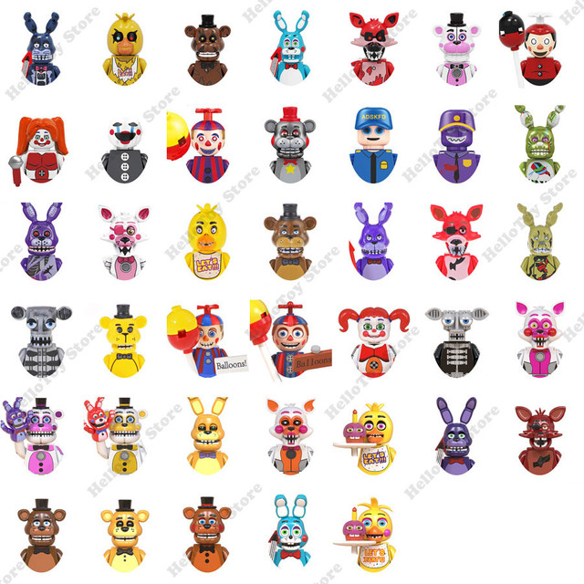 Five Nights Freddys Lego Characters